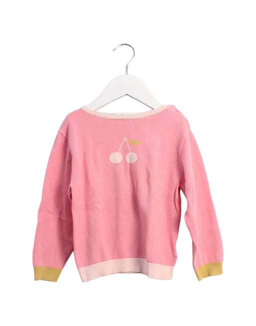 A Pink Knit Sweaters from Bonpoint in size 3T for girl. (Front View)