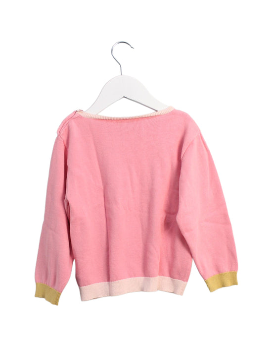 A Pink Knit Sweaters from Bonpoint in size 3T for girl. (Back View)