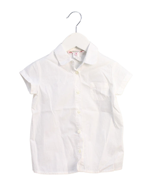 A White Shirts from Bonpoint in size 3T for girl. (Front View)