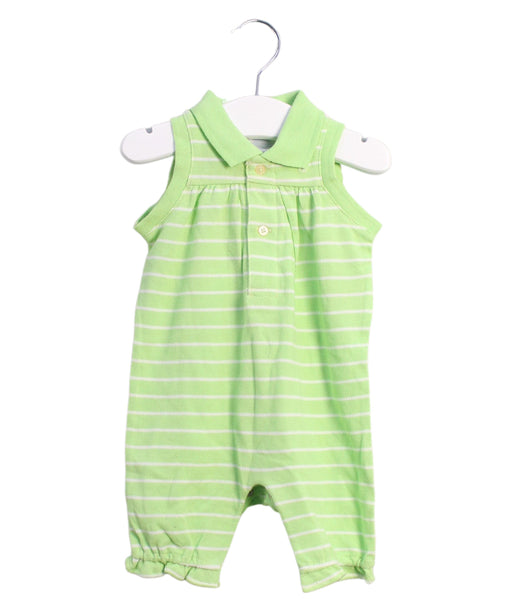 A Green Sleeveless Jumpsuits from Ralph Lauren in size 0-3M for girl. (Front View)