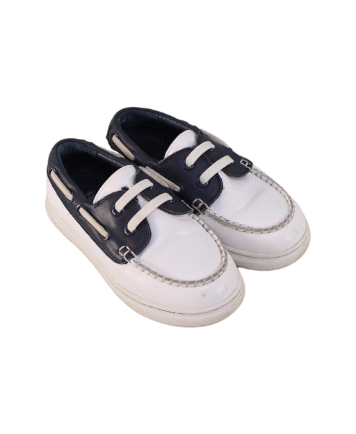 A White Loafers & Moccasins from Ferrari in size 5T for boy. (Front View)