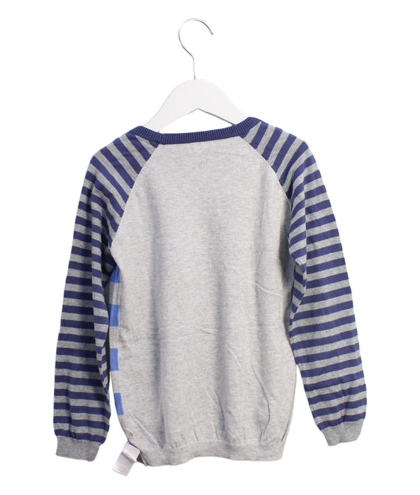 A Grey Knit Sweaters from The Bonnie Mob in size 11Y for boy. (Back View)