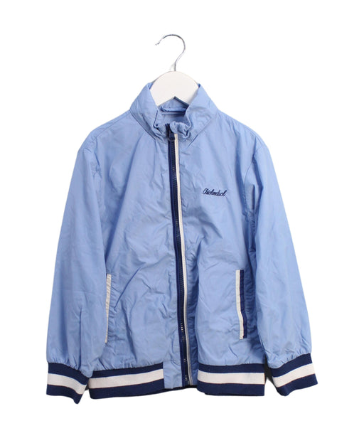 A Blue Lightweight Jackets from Chickeeduck in size 5T for boy. (Front View)