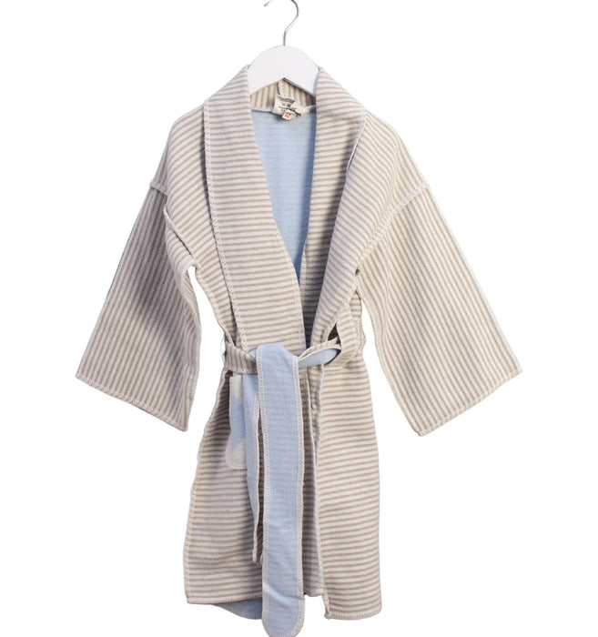 A Beige Bathrobes from David Fussenegger in size 2T for boy. (Front View)