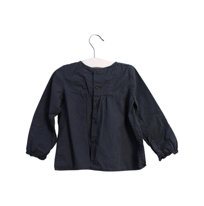 A Navy Long Sleeve Tops from Bonpoint in size 2T for girl. (Back View)