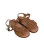 A Brown Sandals from Bonpoint in size 3T for girl. (Front View)