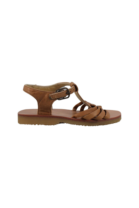 A Brown Sandals from Bonpoint in size 3T for girl. (Back View)