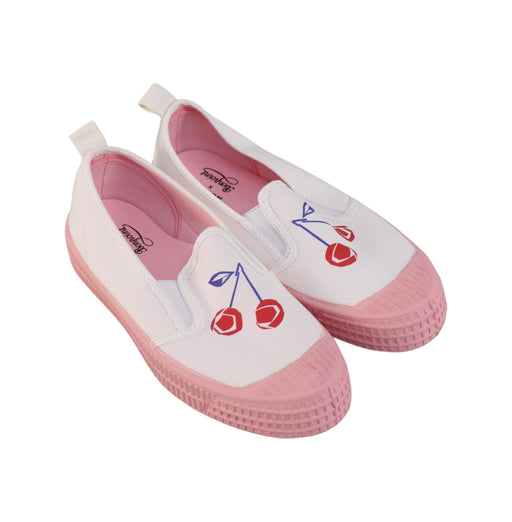 A Pink Slip Ons from Novesta x Bonpoint in size 10Y for girl. (Front View)