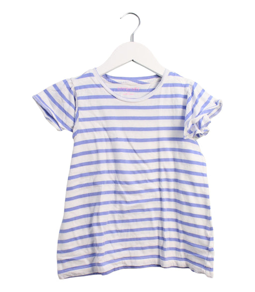A Blue Short Sleeve Tops from Crewcuts in size 6T for girl. (Front View)