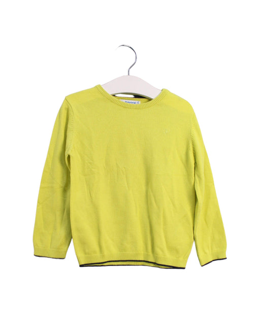 A Yellow Knit Sweaters from Mayoral in size 3T for boy. (Front View)