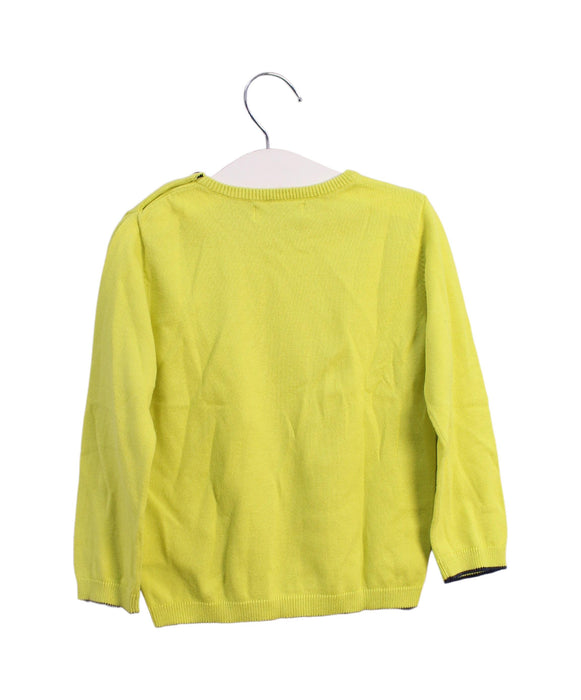 A Yellow Knit Sweaters from Mayoral in size 3T for boy. (Back View)