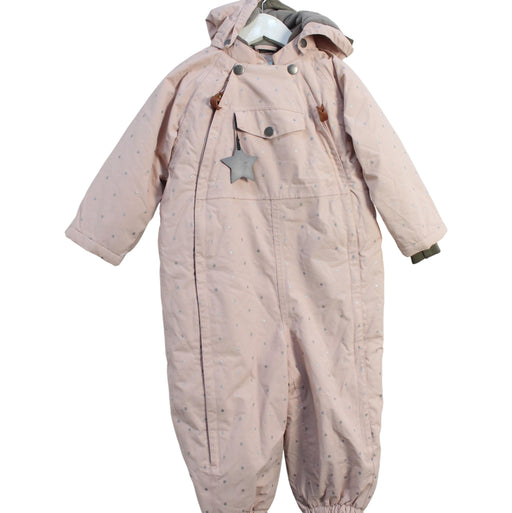 A Pink Snowsuits from Mini A Ture in size 2T for girl. (Front View)