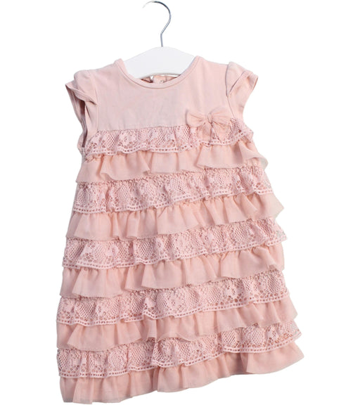 A Pink Short Sleeve Dresses from Mayoral in size 18-24M for girl. (Front View)