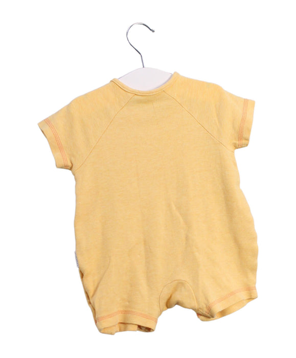A Orange Short Sleeve Rompers from Mides in size 0-3M for neutral. (Back View)