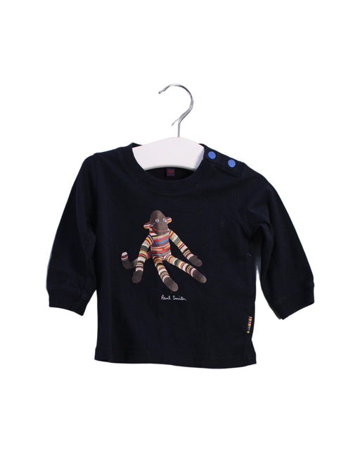 A Navy Long Sleeve Tops from Paul Smith in size 0-3M for girl. (Front View)