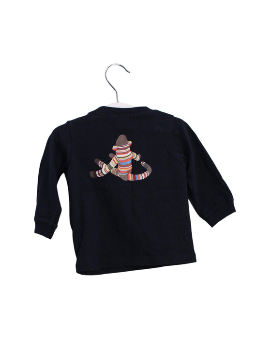 A Navy Long Sleeve Tops from Paul Smith in size 0-3M for girl. (Back View)