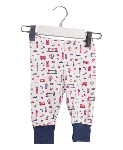 A White Leggings from Mori in size 3-6M for neutral. (Front View)