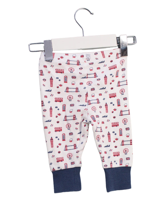 A White Leggings from Mori in size 3-6M for neutral. (Back View)