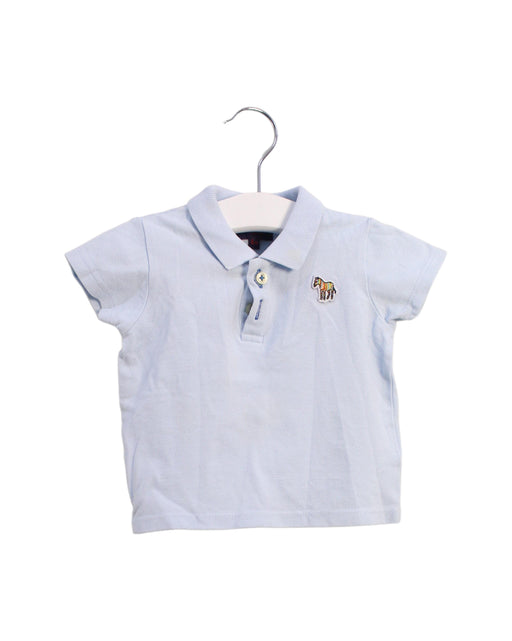 A Blue Short Sleeve Polos from Paul Smith in size 0-3M for boy. (Front View)