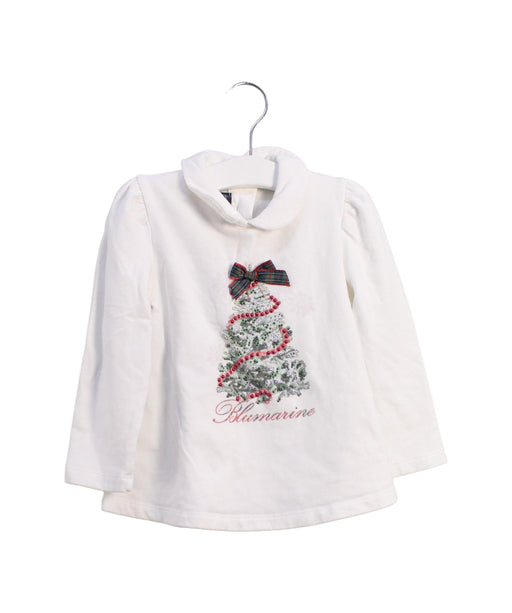 A White Long Sleeve Tops from Blumarine in size 18-24M for girl. (Front View)