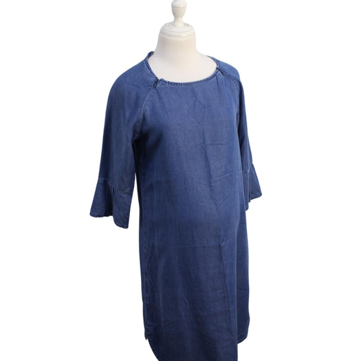 A Blue Long Sleeve Dresses from Seraphine in size XS for maternity. (Front View)