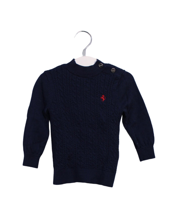 A Navy Knit Sweaters from Ferrari in size 12-18M for boy. (Front View)