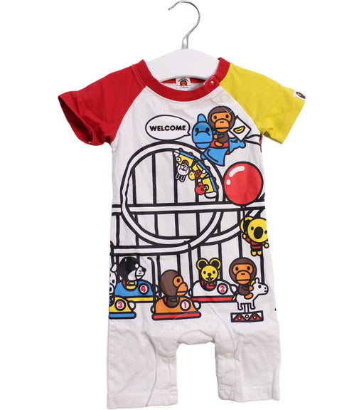 A Multicolour Short Sleeve Rompers from BAPE KIDS in size 3-6M for boy. (Front View)