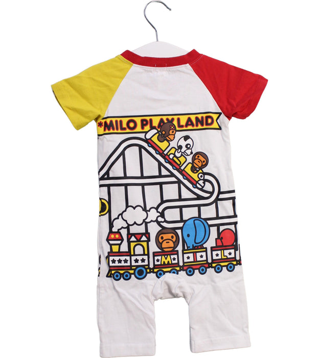 A Multicolour Short Sleeve Rompers from BAPE KIDS in size 3-6M for boy. (Back View)