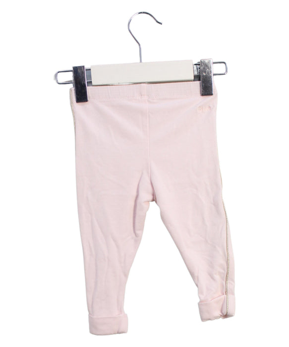 A Pink Leggings from Chloe in size 6-12M for girl. (Back View)