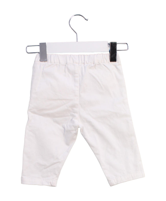 A White Casual Pants from Jacadi in size 3-6M for girl. (Back View)