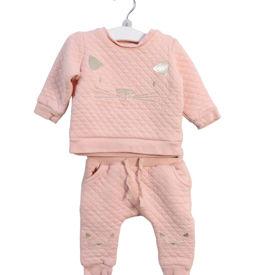 A Pink Pants Sets from Seed in size 3-6M for girl. (Front View)