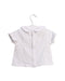 A White Short Sleeve Tops from Jacadi in size 3-6M for girl. (Back View)