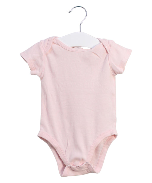 A Pink Short Sleeve Bodysuits from Nordstrom in size 6-12M for girl. (Front View)