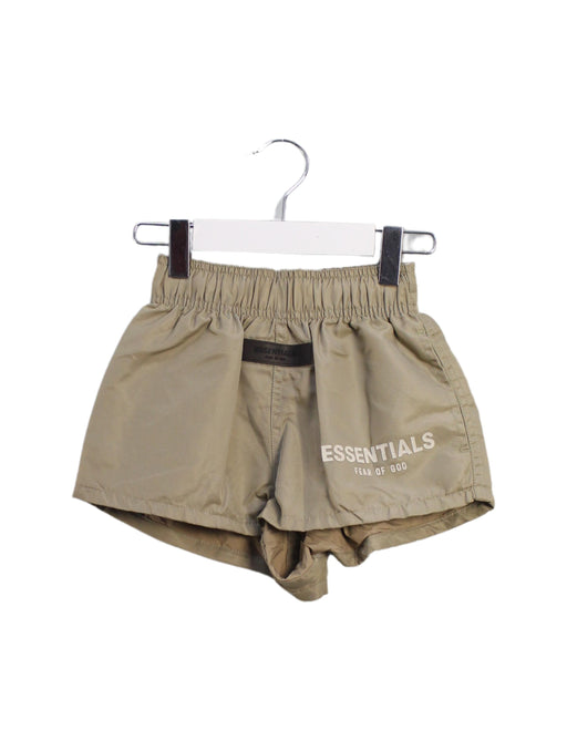 A Beige Shorts from Fear of God Essentials in size 4T for girl. (Front View)