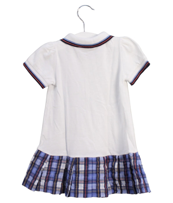 A White Short Sleeve Dresses from Fendi in size 6-12M for girl. (Back View)
