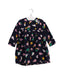 A Navy Long Sleeve Dresses from Petit Bateau in size 12-18M for girl. (Front View)