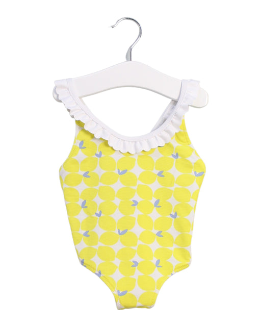 A Yellow Swimsuits from Jacadi in size 3T for girl. (Front View)