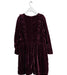 A Burgundy Long Sleeve Dresses from Wander & Wonder in size 7Y for girl. (Back View)
