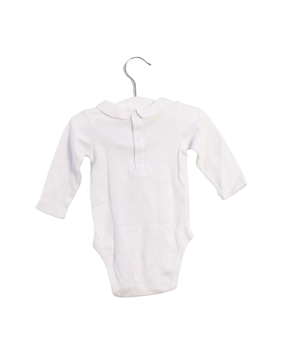 A White Long Sleeve Bodysuits from Jacadi in size 3-6M for neutral. (Back View)