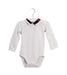 A White Long Sleeve Bodysuits from Jacadi in size 6-12M for boy. (Front View)