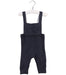 A Navy Long Overalls from Jacadi in size 3-6M for boy. (Front View)