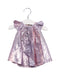 A Purple Sleeveless Tops from Velveteen in size 0-3M for girl. (Front View)