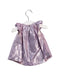 A Purple Sleeveless Tops from Velveteen in size 0-3M for girl. (Back View)