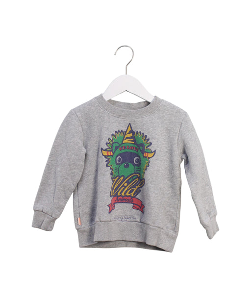 A Grey Crewneck Sweatshirts from As Know As Ponpoko in size 2T for boy. (Front View)