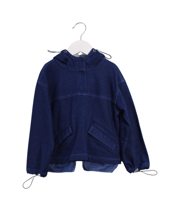 A Navy Sweatshirts from As Know As Ponpoko in size 2T for boy. (Front View)