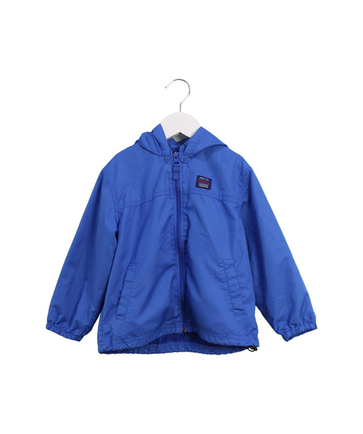 A Blue Lightweight Jackets from Miki House in size 2T for boy. (Front View)
