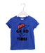 A Blue Short Sleeve T Shirts from Seed in size 4T for boy. (Front View)