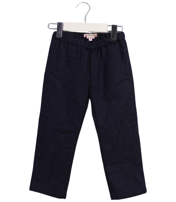 A Navy Dress Pants from Bonpoint in size 3T for boy. (Front View)