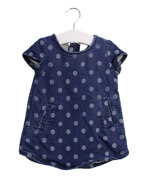 A Blue Short Sleeve Dresses from Tucker & Tate in size 6-12M for girl. (Front View)