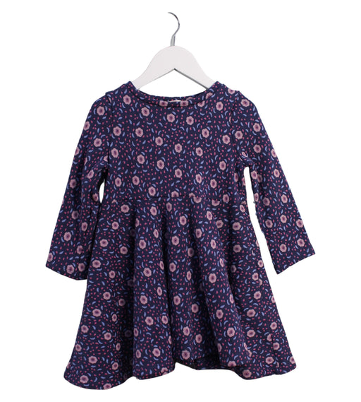 A Purple Long Sleeve Dresses from DPAM in size 3T for girl. (Front View)
